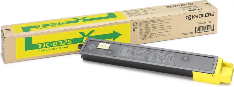 TK-8325Y - Tonercartridge - 1 stuk - Origineel van Kyocera in Geel – productfoto