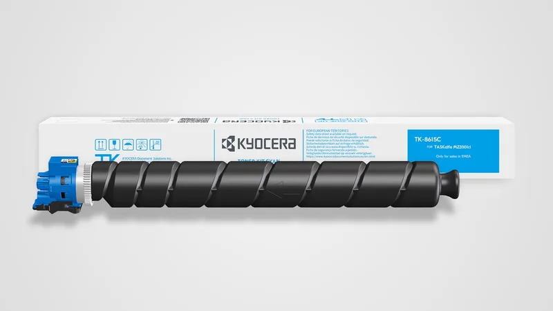 TK-8615C HY Toner Cyan 24.000 A4 tonercartridge 1 stuk(s) Origineel by Kyocera in Cyaan – product photo