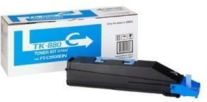 TK-880C - Tonercartridge - 1 stuk - Origineel - Cyaan van Kyocera in Zie titel – productfoto