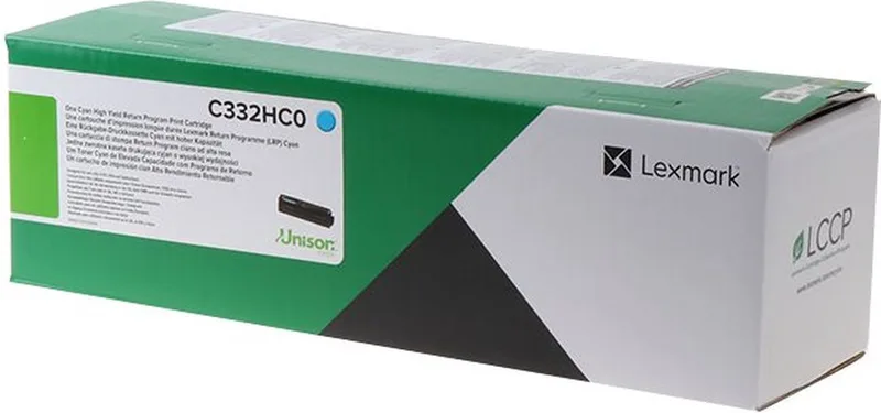 C332HC0 tonercartridge 1 stuk(s) Cyaan by Lexmark – product photo