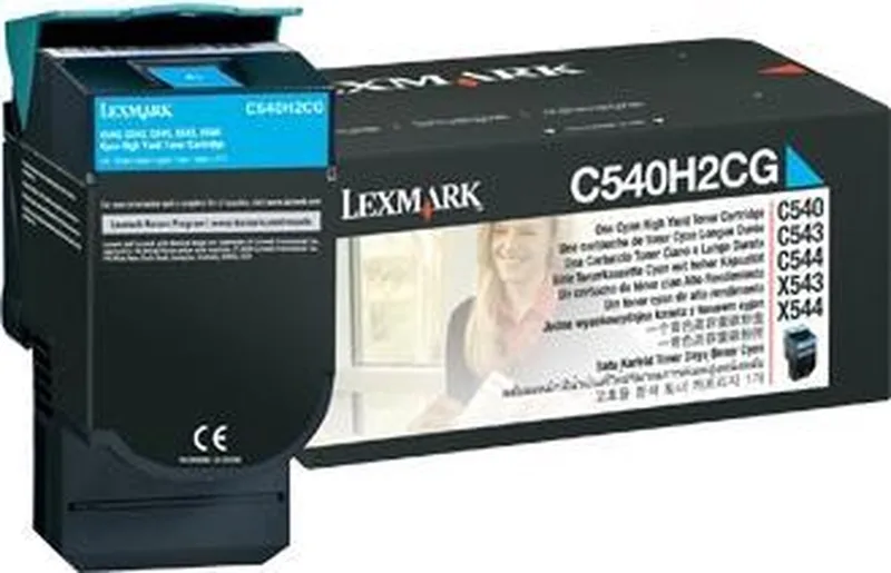 C540H2CG - Toner by Lexmark in Cyaan – product photo