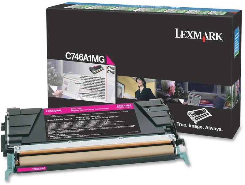 C746, C748 7K tonercartridge van Lexmark in Magenta – productfoto