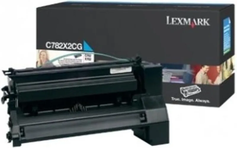 C782, X782e tonercartridge by Lexmark in Cyaan – product photo