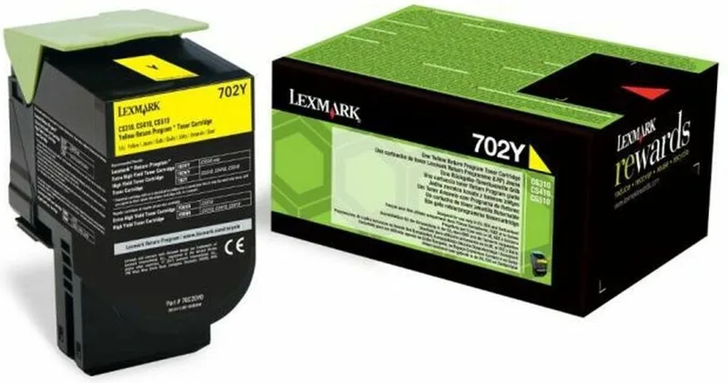LEXMARK 702Y tonercartridge van Lexmark in Geel – productfoto