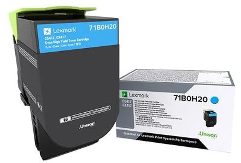 Lexmark 71B0H20 tonercartridge 1 stuk(s) Origineel från Lexmark i Cyaan – produktbild