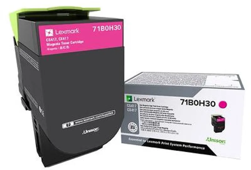 Lexmark 71B0H30 tonercartridge 1 stuk(s) Origineel von Lexmark in Magenta – Produktfoto