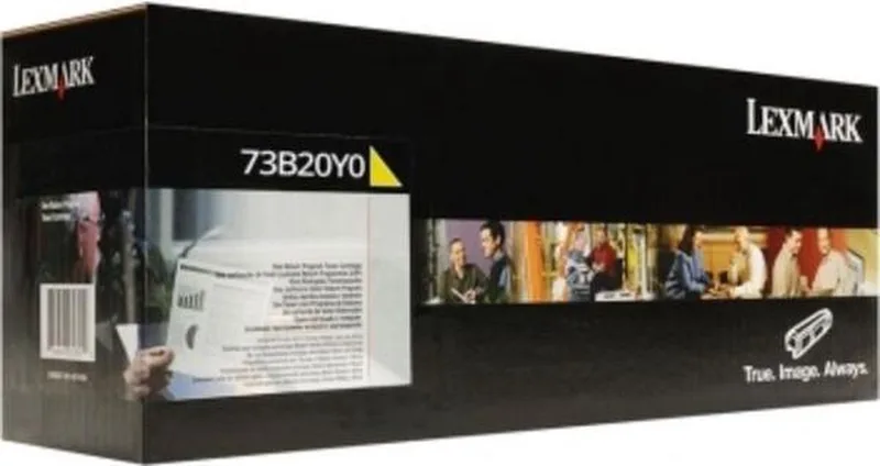 Lexmark 73B20Y0 tonercartridge 1 stuk(s) Origineel van Lexmark in Geel – productfoto