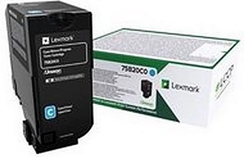 Lexmark tonercartridge - laser - 10000 pag - 1 van Lexmark in Cyaan – productfoto