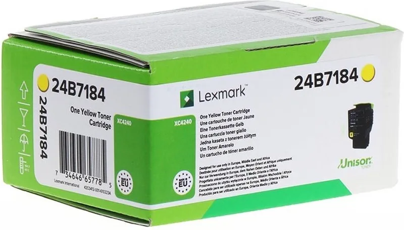 Print Cartridge 24B7184 for XC4240 fra Lexmark i Gul – produktbillede