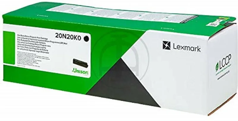 Toner Lexmark 20N20K0 Black van Lexmark in Zwart – productfoto