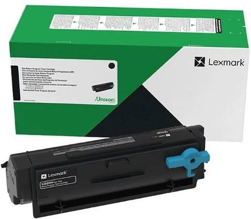 Toner Lexmark 55B2000 Black van Lexmark in Zwart – productfoto