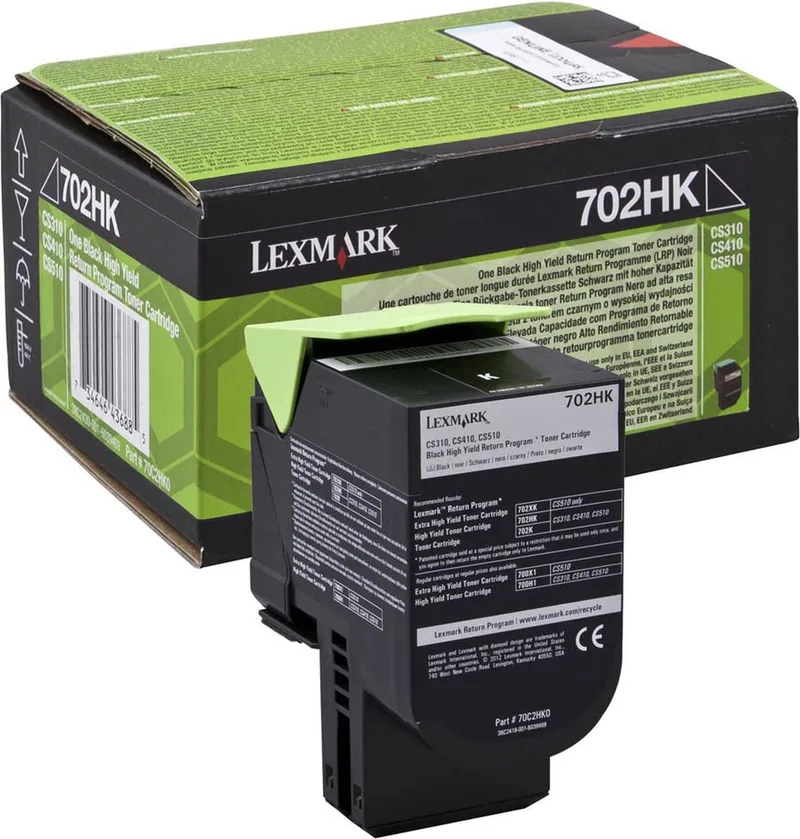 Toner Lexmark 702HK R Black by Lexmark in Black – product photo