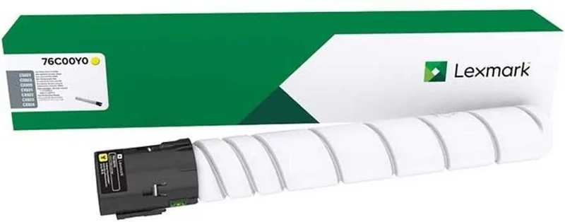 Toner Lexmark 76C00Y0 de Lexmark en Jaune – photo produit