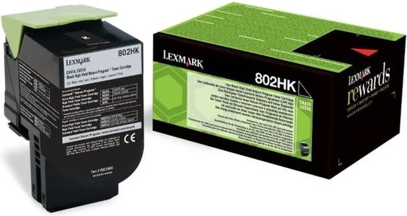 Toner Lexmark 802HK Black van Lexmark in Zwart – productfoto