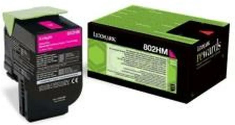Toner Lexmark 80C2HM0 de Lexmark en Magenta – photo produit