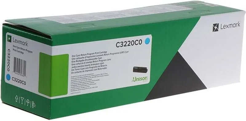 Toner Lexmark C3220C0 by Lexmark in Cyan – product photo