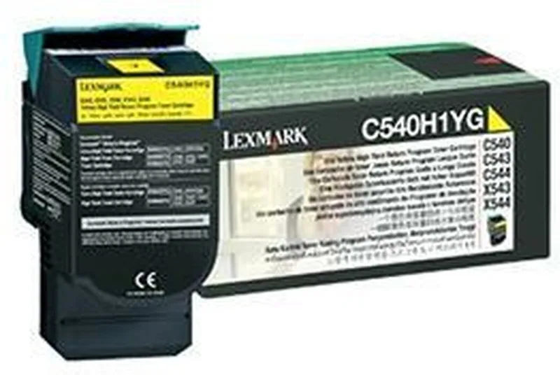 Toner Lexmark C540H1YG Yellow fra Lexmark i Gul – produktbillede