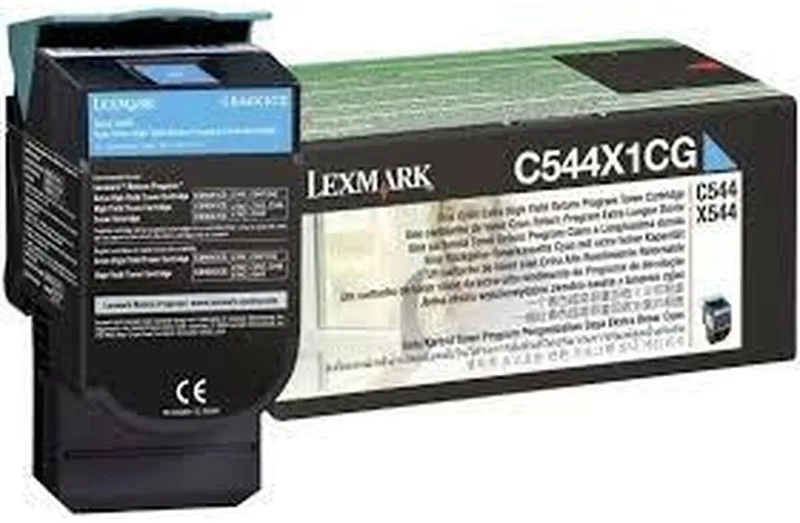 Toner Lexmark C544X1CG von Lexmark in Cyan – Produktfoto