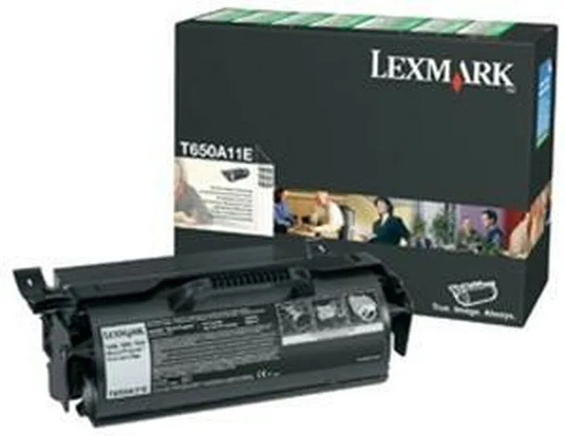 Toner Lexmark T650A11E Black fra Lexmark i Sort – produktbillede