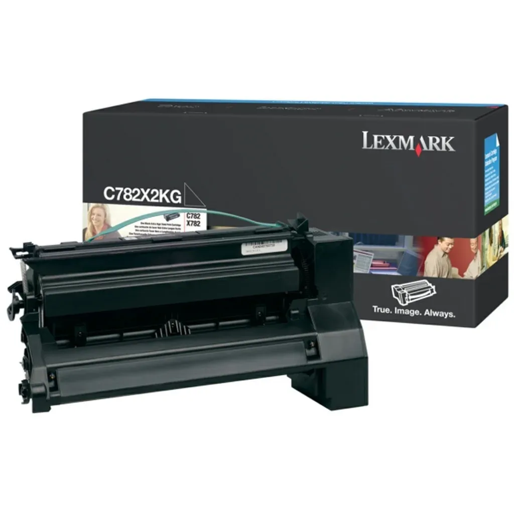 Toner sort 15.000 sider C782X2KG Sort de Lexmark – photo produit