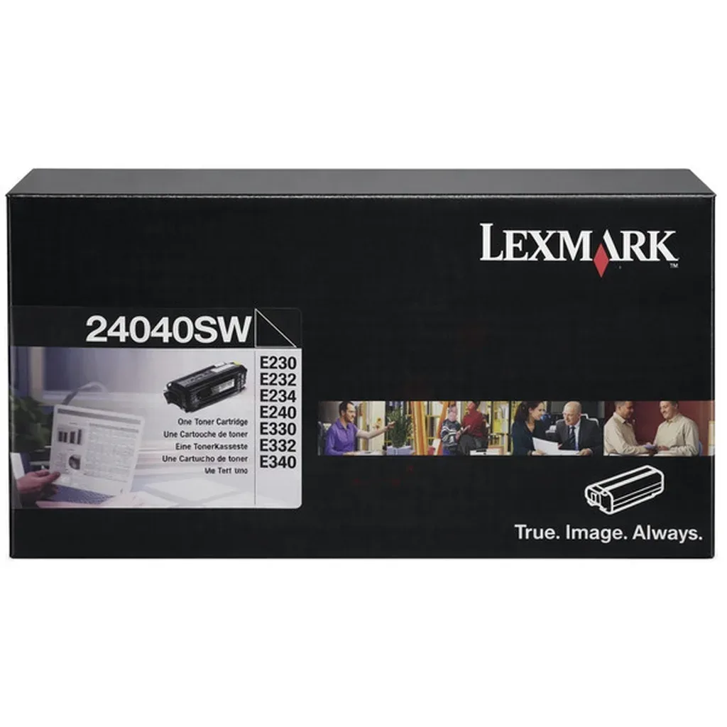 Toner sort Return Program 2.500 sider 0024040SW Sort van Lexmark – productfoto