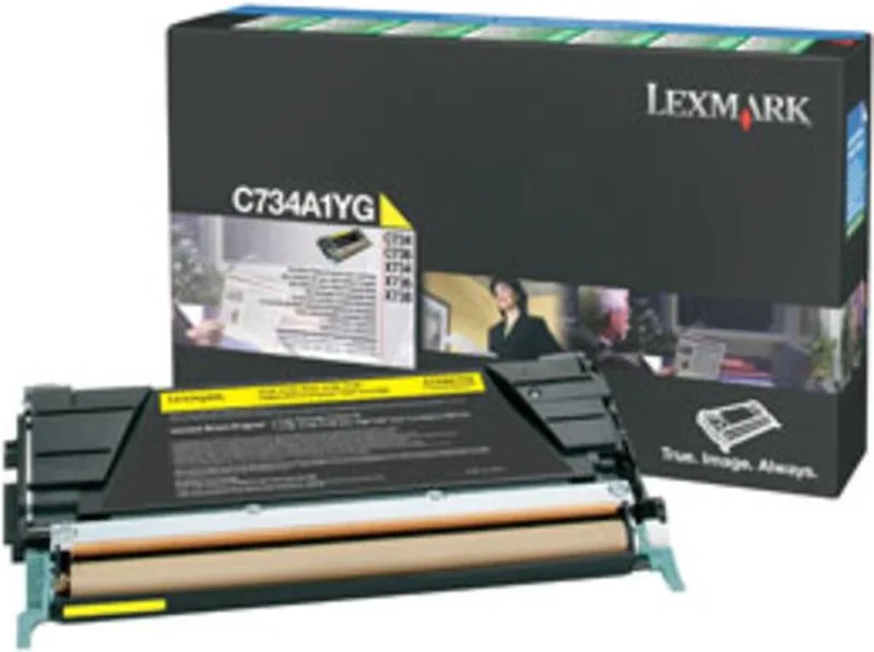 Tonercartridge 0C734A1YG by Lexmark in Yellow – product photo