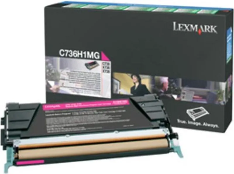 Tonercartridge 0C736H1MG från Lexmark i Magenta – produktbild