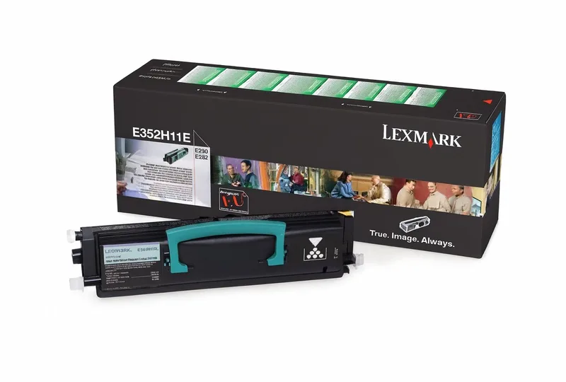 Tonercartridge Black Prebate For E350/E352 (9k) från Lexmark i Svart – produktbild