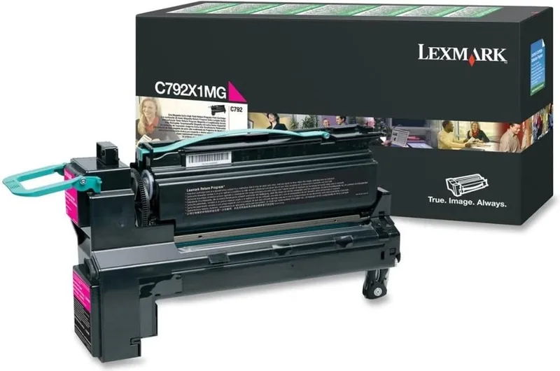 Tonercartridge C792X1MG van Lexmark in Magenta – productfoto