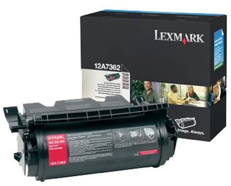 Tonercartridge T630/632/634 12A7362 från Lexmark i Svart – produktbild