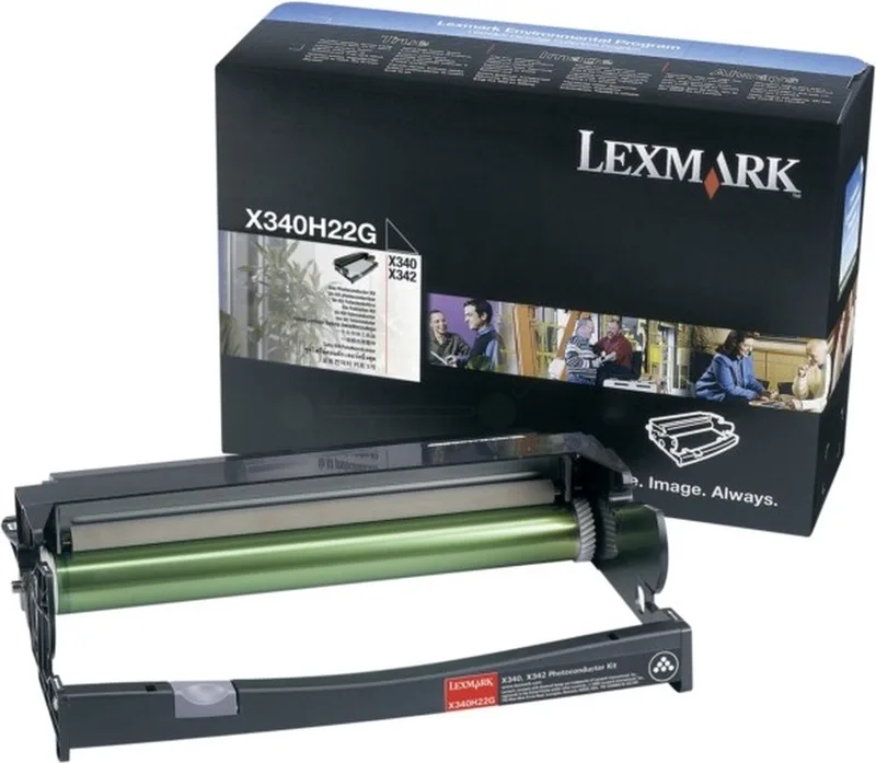 X340H22G - Drum Kit LET OP: Geen Toner! fra Lexmark i Sort, Kleur – produktbillede