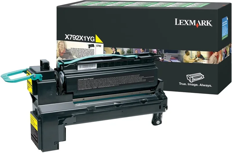X792 toner van Lexmark in Geel – productfoto