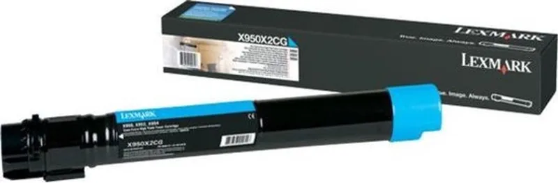 X950X2CG - Tonercartridge - Hoge capaciteit van Lexmark in Cyaan – productfoto