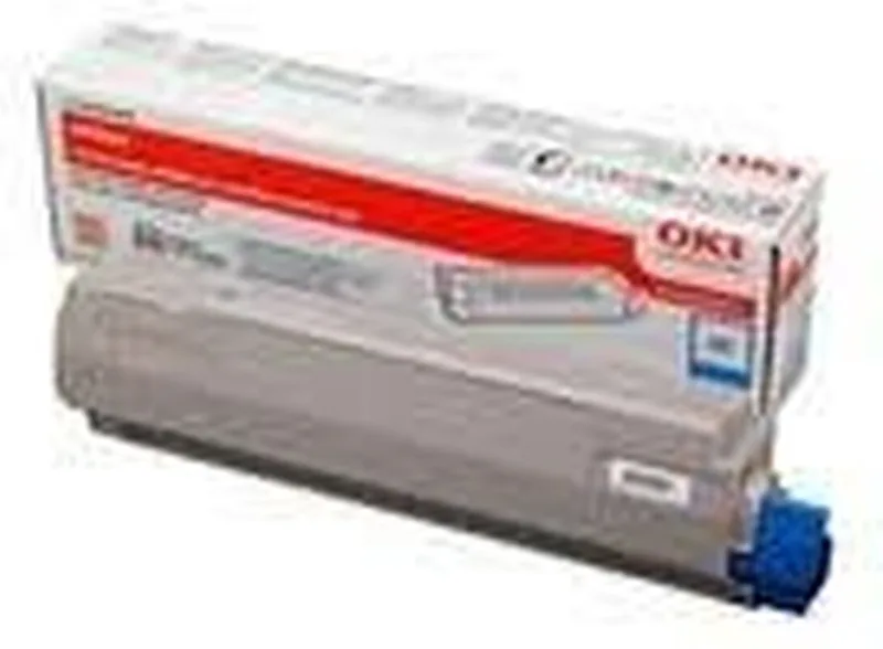 MC860 tonercartridge van OKI in Cyan – productfoto