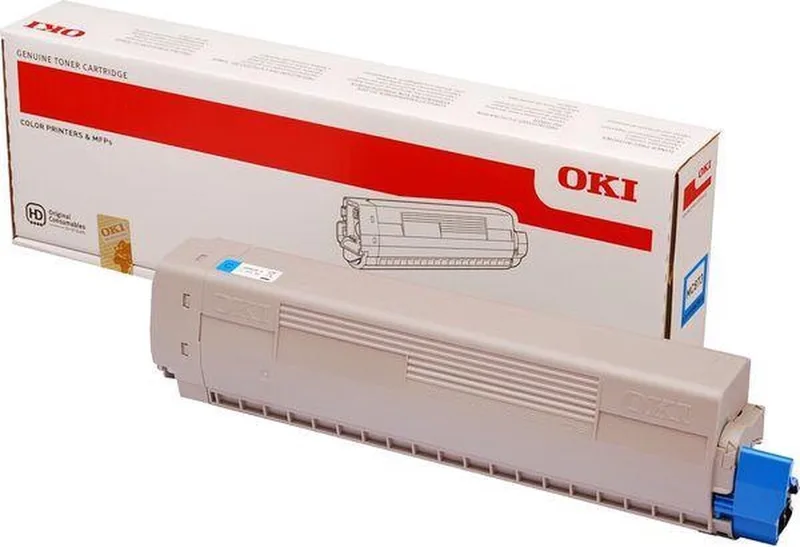 MC873 OKI Toner 45862816 van OKI in Cyaan – productfoto