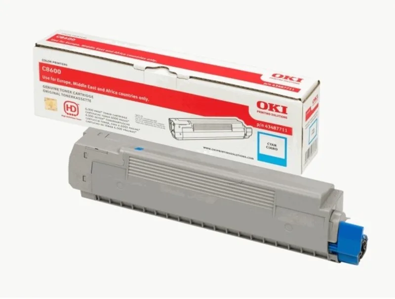 Oki 43487711 - Tonercartridge van OKI in Cyaan – productfoto