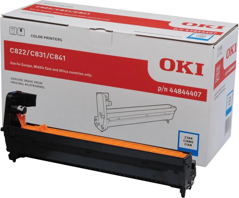 OKI - 44844407 - Drum Kit LET OP: Geen Toner! van OKI in Cyan – productfoto