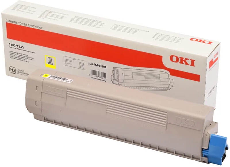 OKI - 46443101 - Toner van OKI in Geel – productfoto