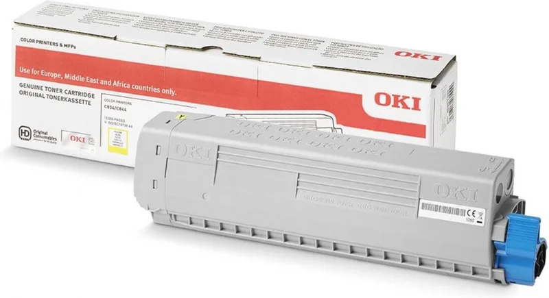 OKI 46861305 tonercartridge 1 stuk(s) Origineel Geel van OKI – productfoto