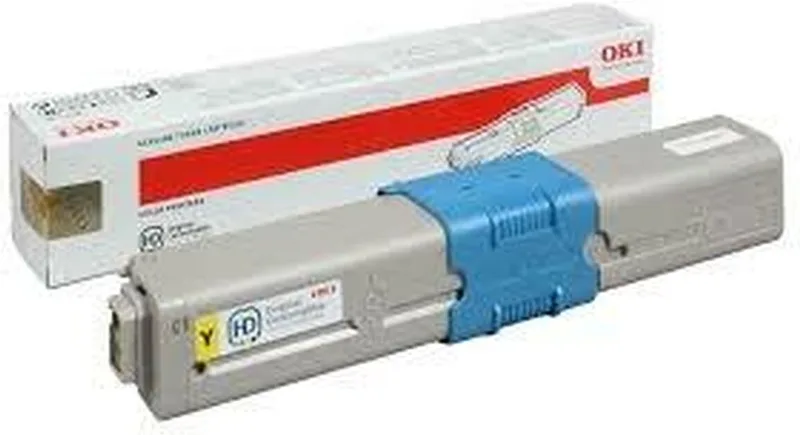 Tonercartridge C300 geel van OKI in Geel – productfoto