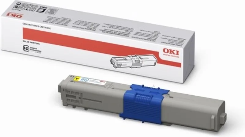 Tonercartridge C500 geel van OKI in Geel – productfoto