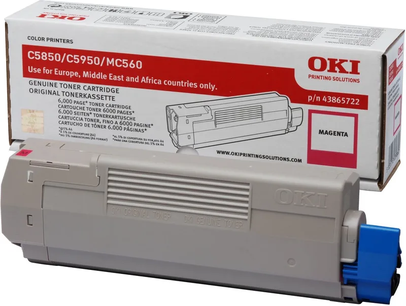 Tonercartridge C5850 - magenta van OKI in Magenta – productfoto