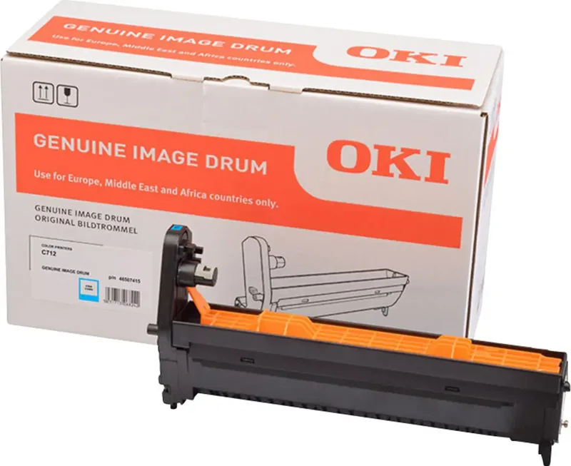 Trommel Drum Unit C712 Original Cyan 30000 Seiten 46507415 fra OKI – produktbillede