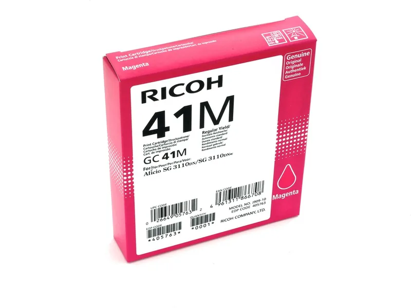 GC-41M gel cartridge high capacity 2.200 pagina s 1-pack van Ricoh in Magenta – productfoto 1 van 2