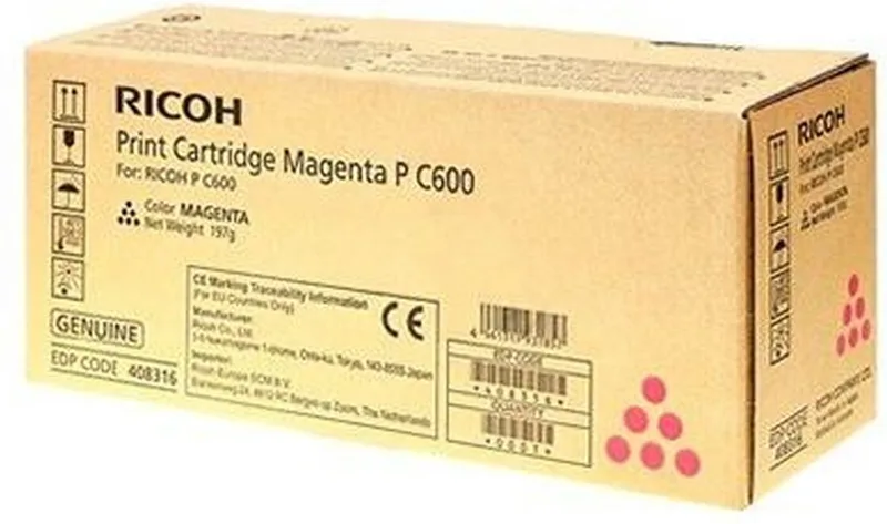 Ricoh 408316 tonercartridge 1 stuk(s) Origineel van Ricoh in Magenta – productfoto