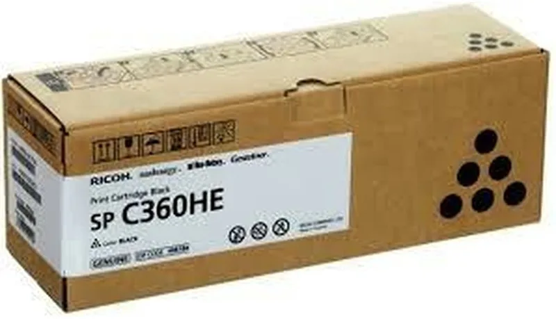 Toner Ricoh 408184 Black fra Ricoh i Sort – produktbillede