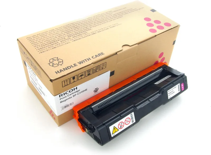 Tonercartridge SPC310HE van Ricoh in Magenta – productfoto