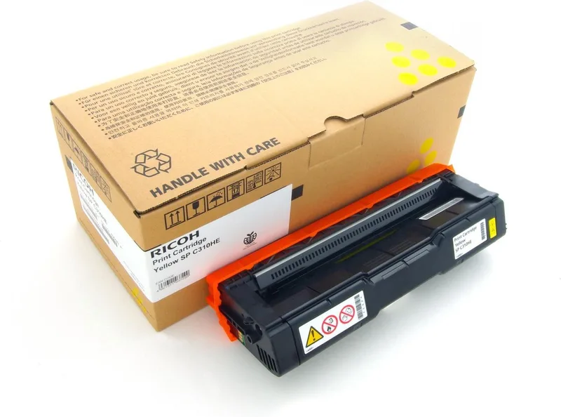 Tonercartridge SPC310HE yellow van Ricoh in Geel – productfoto