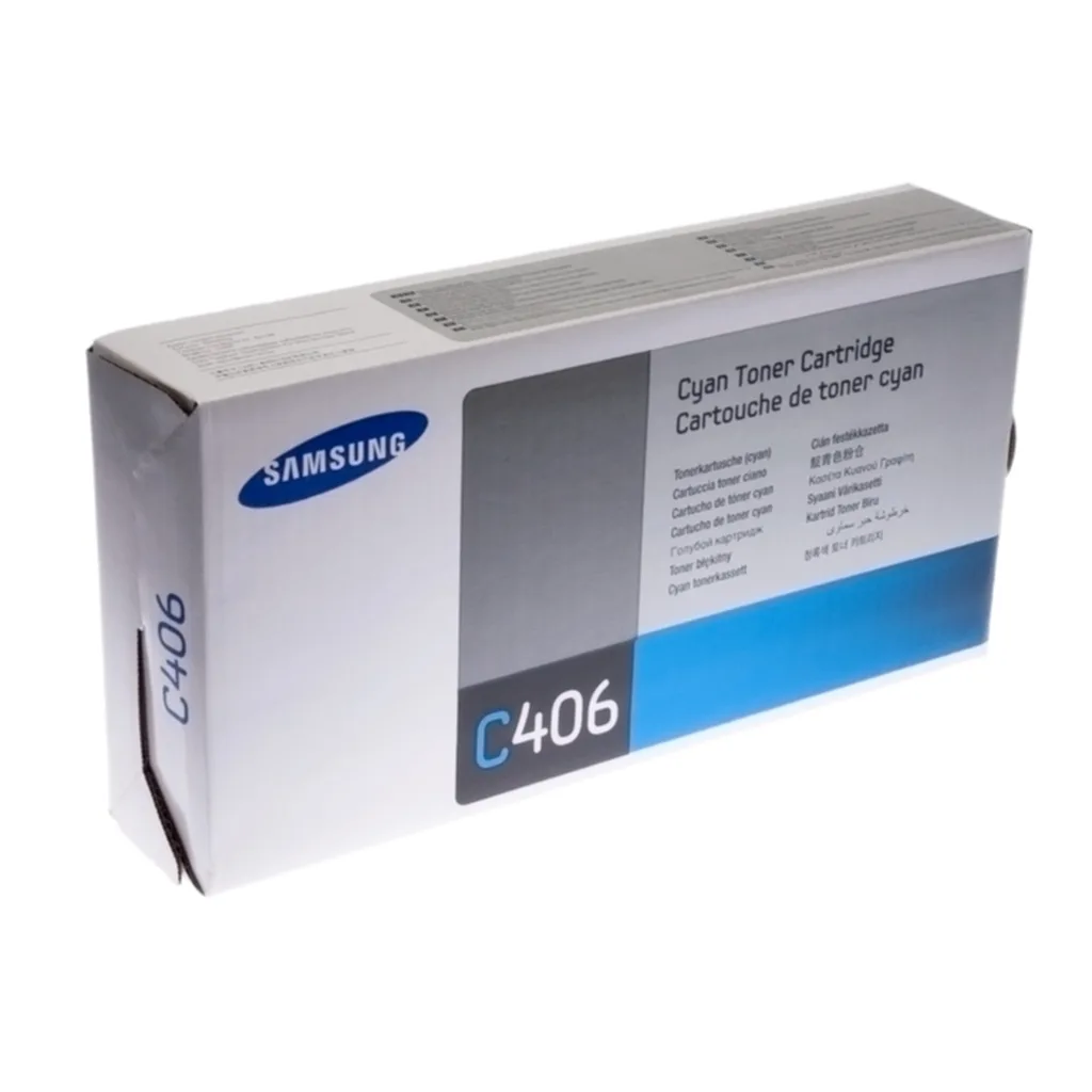 Toner cyan, 1.000 sider CLT-C406S N/A de Samsung – photo produit
