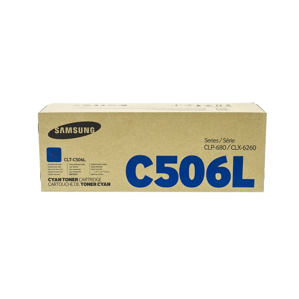 CLT-C506L cyaan hogerendementstonercartridge (SU038A) de Samsung – photo produit